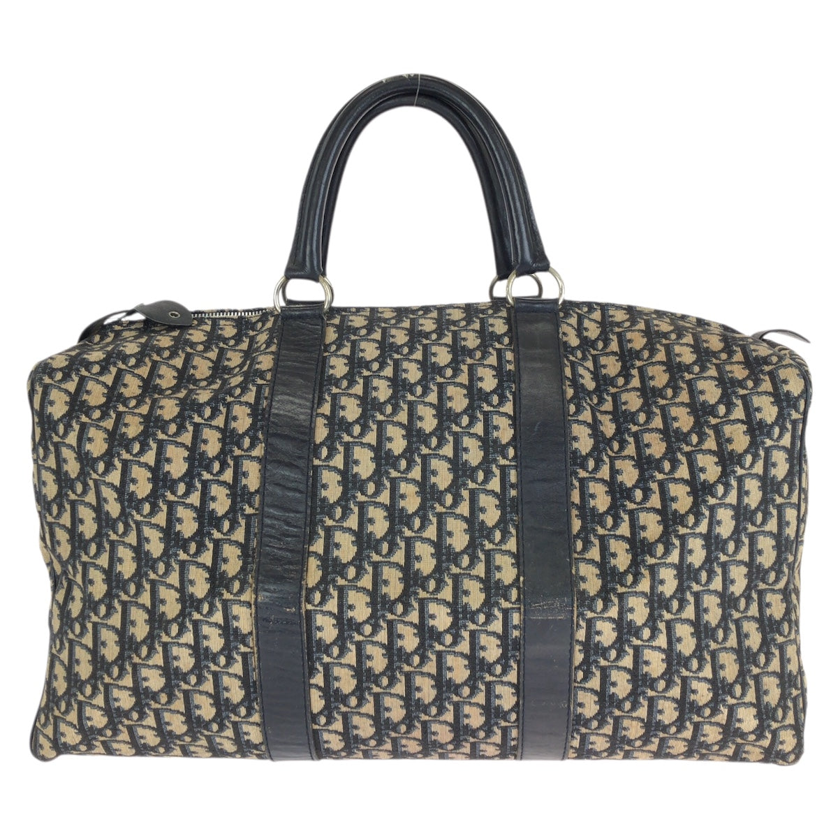 23714
Christian Dior クリスチャンディオール ヴィンテージ トロッター ネイビーシルバー金具 キャンバス / レザー ボストンバッグ 旅行バッグ 男女兼用 レディース AB52
