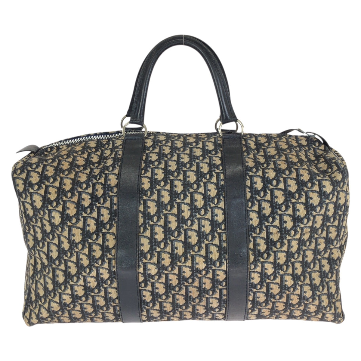 23714
Christian Dior クリスチャンディオール ヴィンテージ トロッター ネイビーシルバー金具 キャンバス / レザー ボストンバッグ 旅行バッグ 男女兼用 レディース AB52