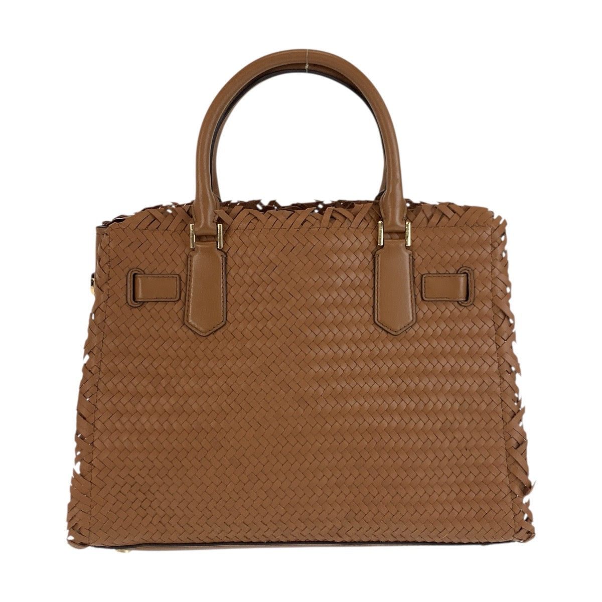 23716
Michael Kors マイケルコース ハミルトン サッチェル ブラウン ゴールド金具 レザー ハンドバッグ ショルダーバッグ レディース S16