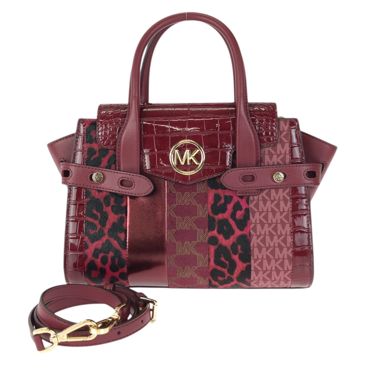 23718
Michael Kors マイケルコース カルメン フラップ サッチェル ミディアム ２way ピンク ゴールド金具 レザー 35F2GNMS8Y ショルダーバッグ ハンドバッグ レディース S16