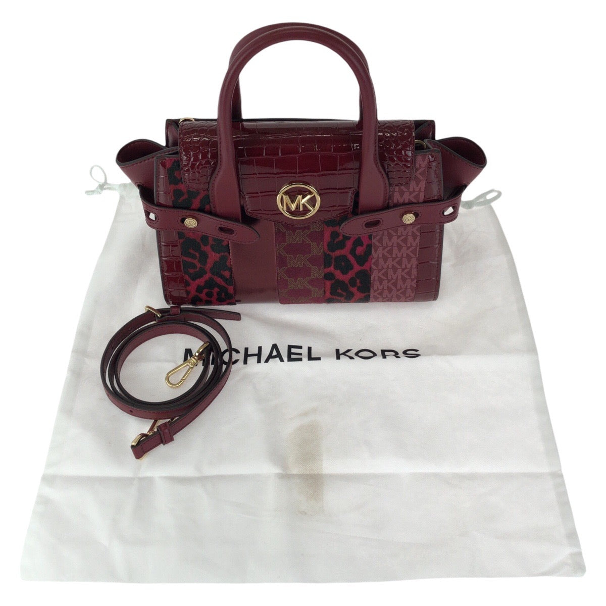 23718
Michael Kors マイケルコース カルメン フラップ サッチェル ミディアム ２way ピンク ゴールド金具 レザー 35F2GNMS8Y ショルダーバッグ ハンドバッグ レディース S16