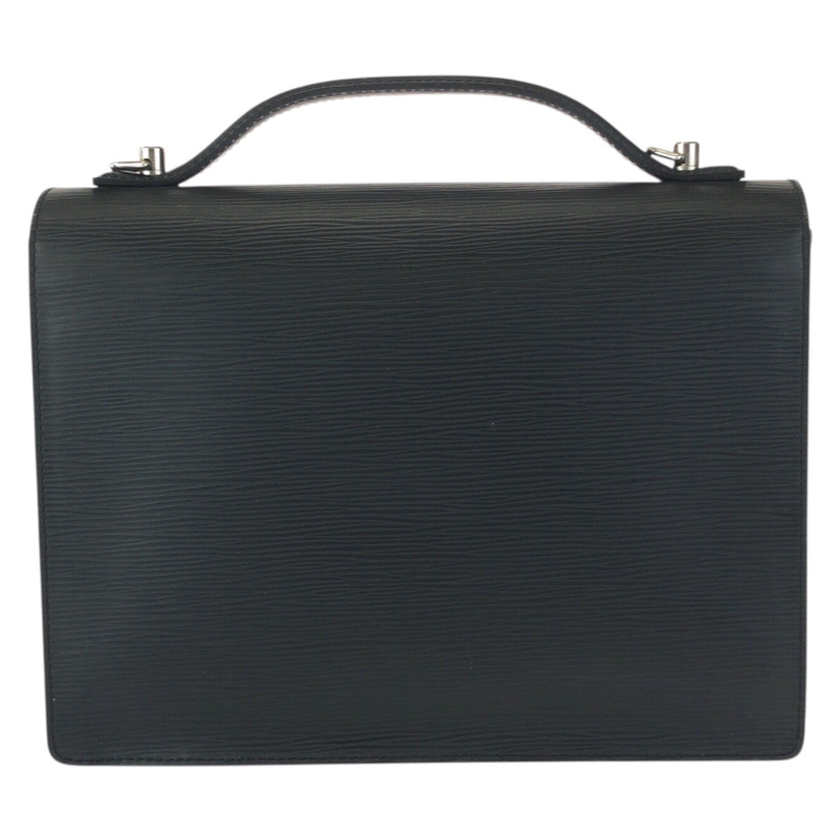 23719
LOUIS VUITTON ルイヴィトン エピ モンソー 2way ブラック 黒 シルバー金具 レザー M52792 ハンドバッグ ショルダーバッグ メンズ ABP88