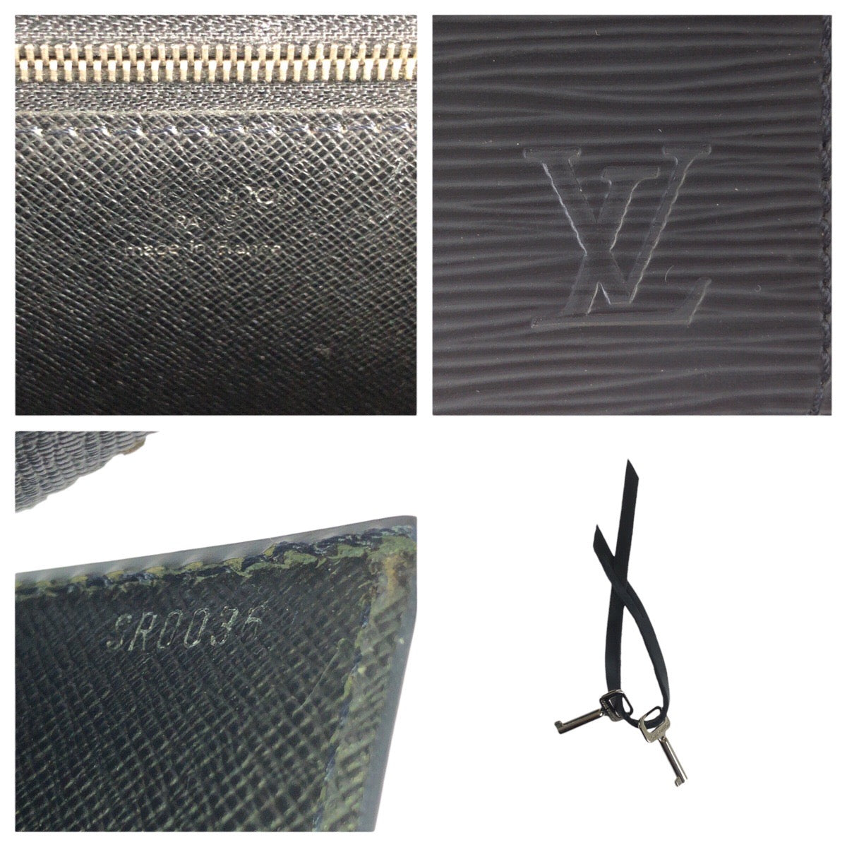 23719
LOUIS VUITTON ルイヴィトン エピ モンソー 2way ブラック 黒 シルバー金具 レザー M52792 ハンドバッグ ショルダーバッグ メンズ ABP88