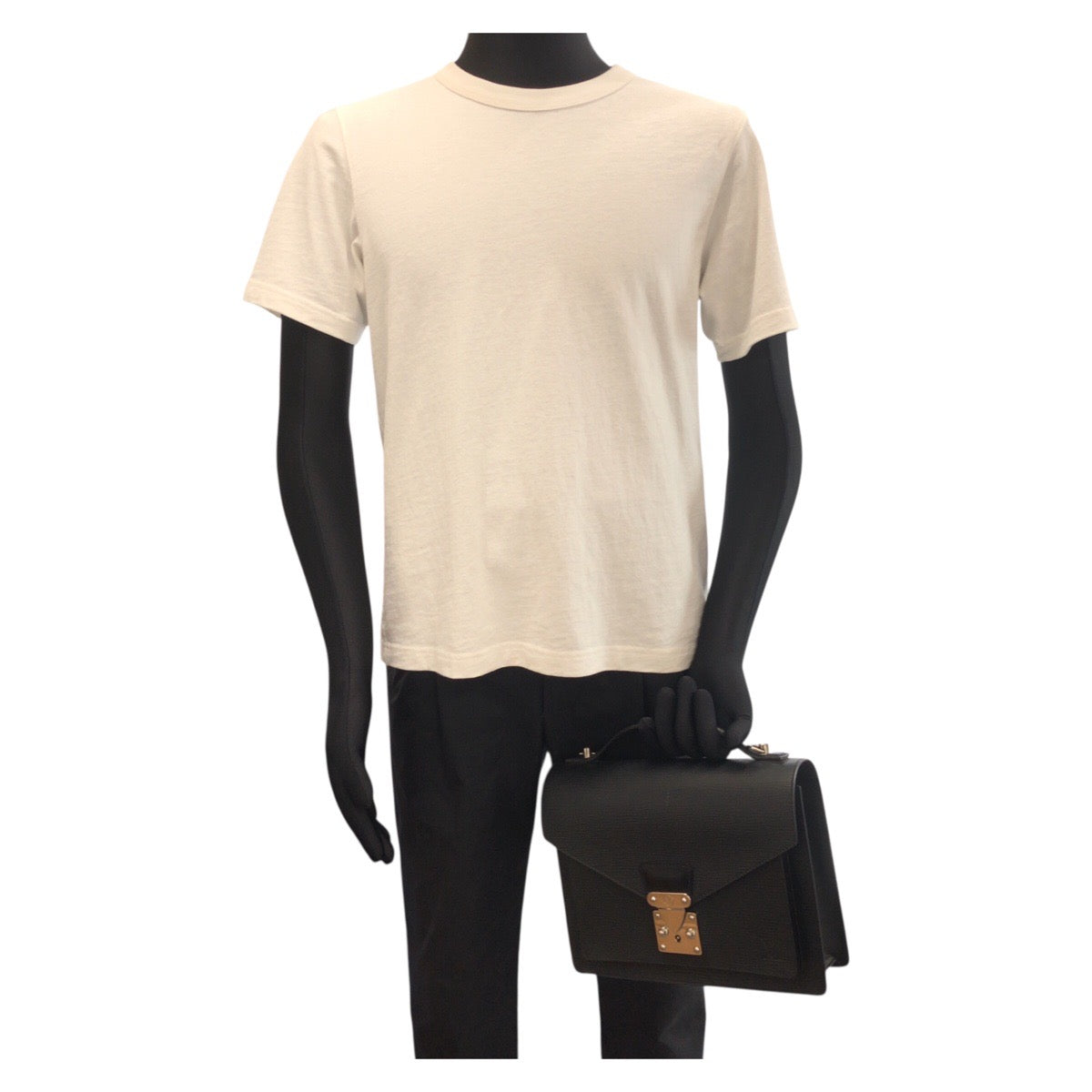 23719
LOUIS VUITTON ルイヴィトン エピ モンソー 2way ブラック 黒 シルバー金具 レザー M52792 ハンドバッグ ショルダーバッグ メンズ ABP88