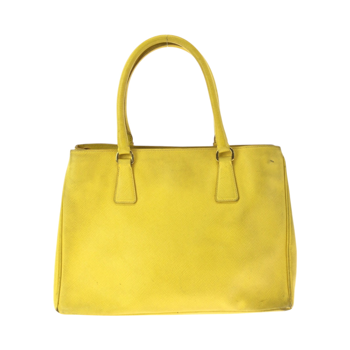 23720
PRADA プラダ サフィアーノ イエロー ゴールド金具 レザー BN1874 ショルダーバッグ ハンドバッグ 2way レディース AB46