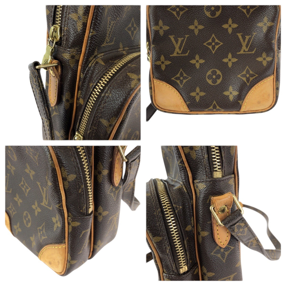 23721
LOUIS VUITTON ルイヴィトン モノグラム アマゾン ブラウン ゴールド金具 PVC M45236 ショルダーバッグ メッセンジャーバッグ レディース AB49