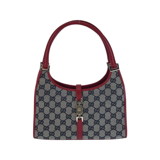 23722
GUCCI グッチ ジャッキー ベージュ レッド ゴールド金具 GGキャンバス / レザー 002 1068 ショルダーバッグ ハンドバッグ レディース A56