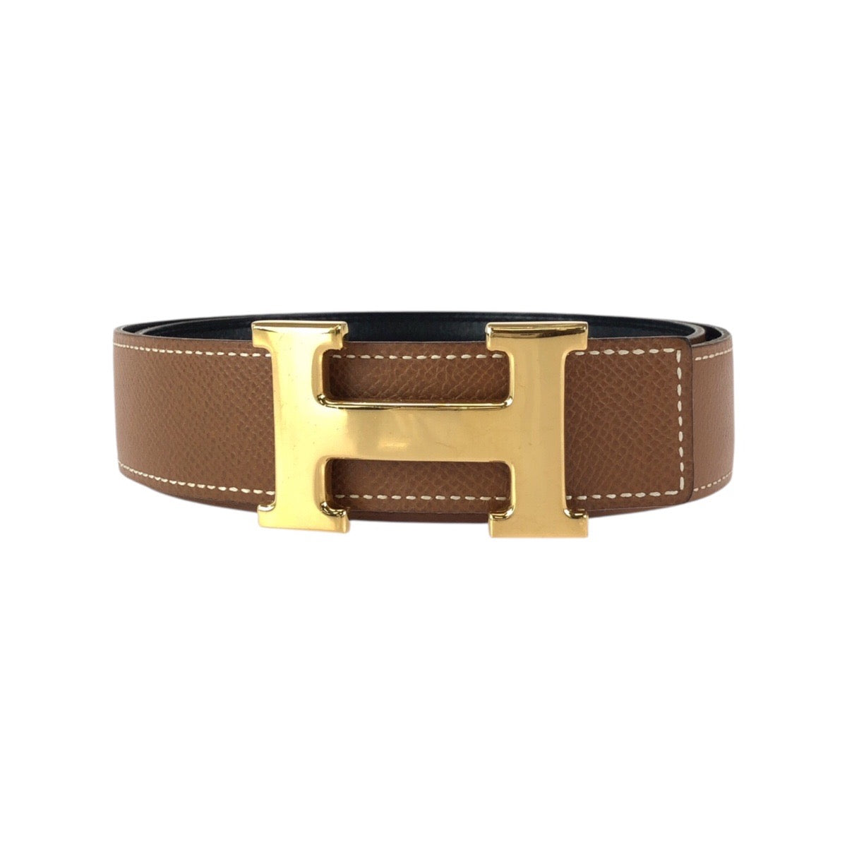 23723
HERMES エルメス リバーシブル サイズ68 ゴールド ブラウン ブラック カーフ ベルト ○Y刻印 レディース ABP56