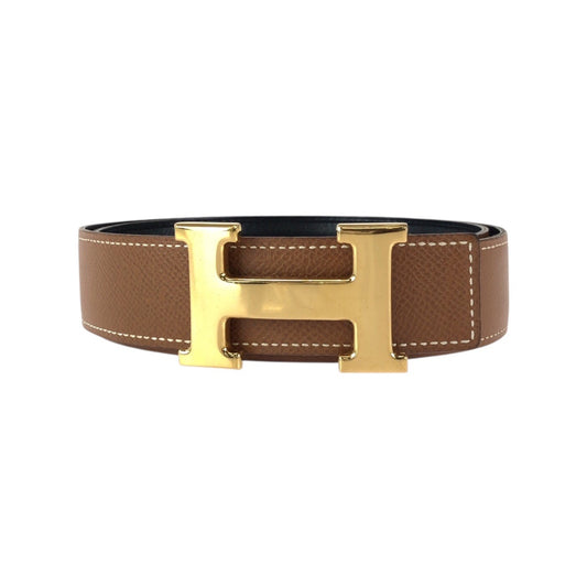 23723
HERMES エルメス リバーシブル サイズ68 ゴールド ブラウン ブラック カーフ ベルト ○Y刻印 レディース ABP56