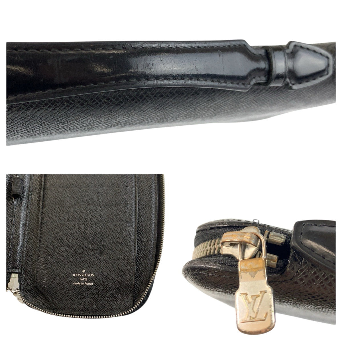 23727
LOUIS VUITTON ルイヴィトン タイガ オーガナイザー アトール ブラック 黒 シルバー金具 レザー M30652 長財布 オーガナイザー メンズ ABP28