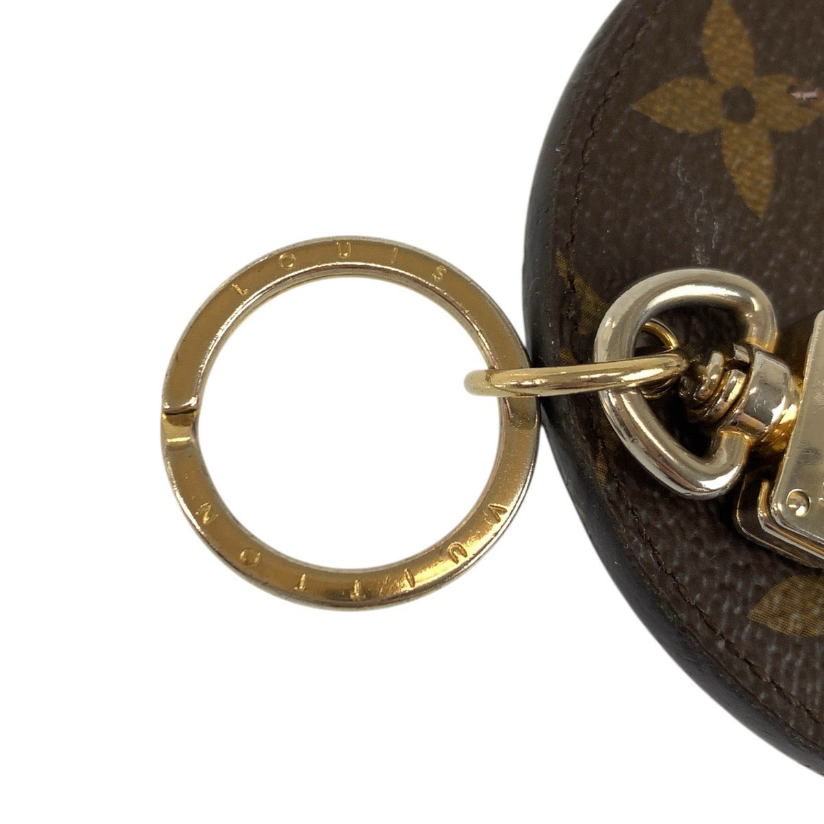 23729
LOUIS VUITTON ルイヴィトン モノグラム ポルト クレ イリュストレ エヴァジオン ブラウン ゴールド金具 PVC M61932 キーホルダー バッグチャーム レディース AB16