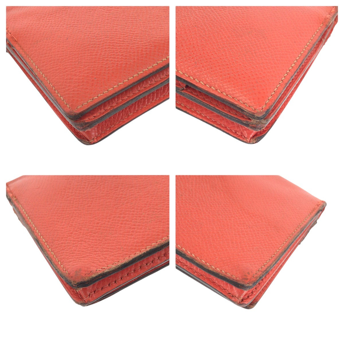 23732
HERMES エルメス べアンスフレ オレンジフィールド オレンジ ゴールド金具 ヴォーエプソン 長財布 ロングウォレット T刻印 レディース B28