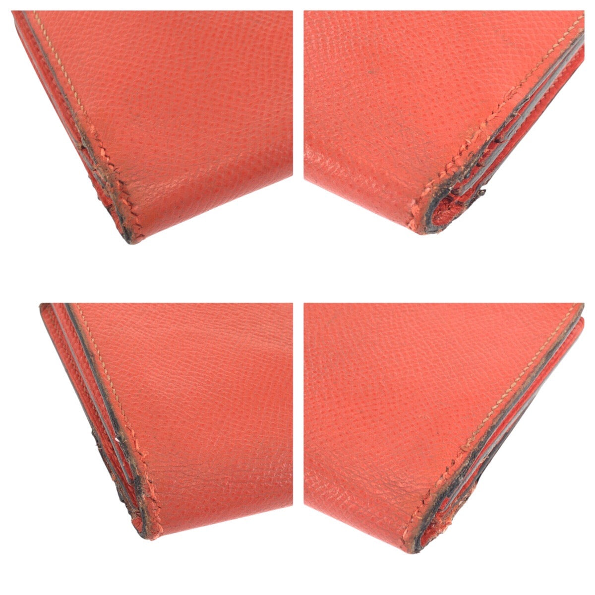 23732
HERMES エルメス べアンスフレ オレンジフィールド オレンジ ゴールド金具 ヴォーエプソン 長財布 ロングウォレット T刻印 レディース B28