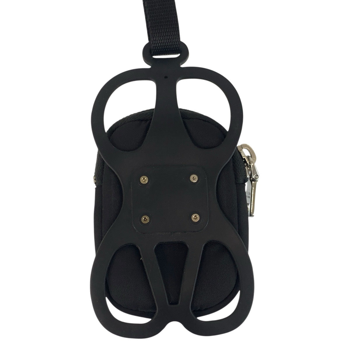 23735
PRADA プラダ テスート 三角ロゴプレート ブラック 黒 シルバー金具 ナイロン / ラバー 携帯 スマホアクセサリー レディース A35