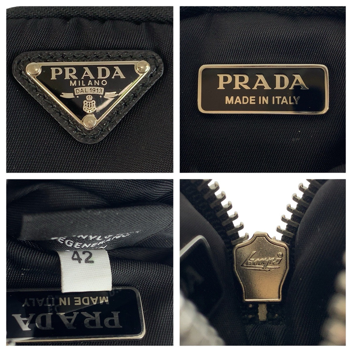 23735
PRADA プラダ テスート 三角ロゴプレート ブラック 黒 シルバー金具 ナイロン / ラバー 携帯 スマホアクセサリー レディース A35