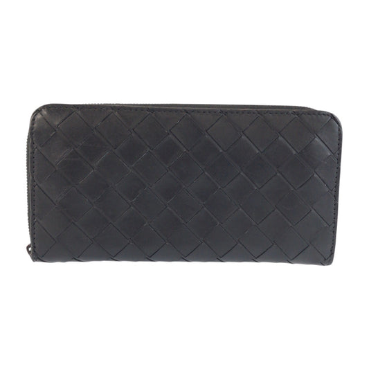 23737
BOTTEGAVENETA ボッテガヴェネタ イントレチャート ラウンドジップ ブラック 黒 レザー S02056563K 長財布 ロングウォレット メンズ ABP35