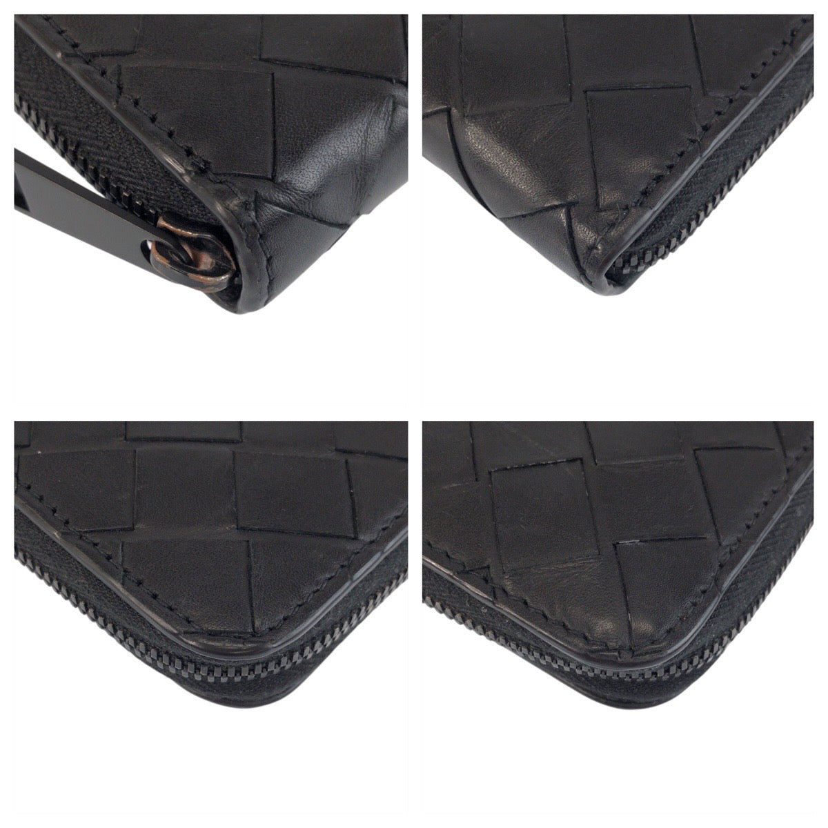 23737
BOTTEGAVENETA ボッテガヴェネタ イントレチャート ラウンドジップ ブラック 黒 レザー S02056563K 長財布 ロングウォレット メンズ ABP35