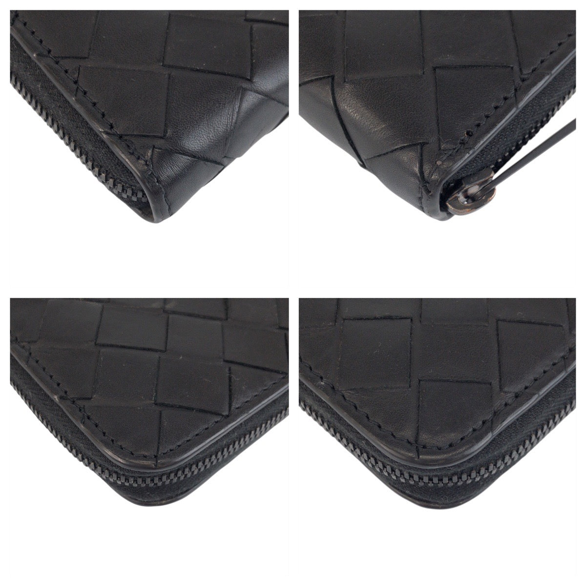 23737
BOTTEGAVENETA ボッテガヴェネタ イントレチャート ラウンドジップ ブラック 黒 レザー S02056563K 長財布 ロングウォレット メンズ ABP35