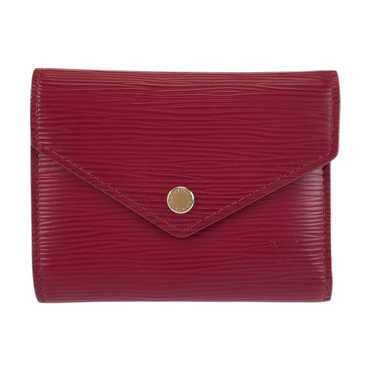 23740
LOUIS VUITTON ルイヴィトン エピ ポルトフォイユ ヴィクトリーヌ ワインレッド シルバー金具 レザー M62171 折り財布 コンパクトウォレット レディース A36
