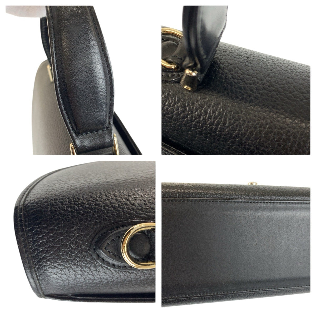 23742
BURBERRY バーバリー 中チェック柄 ブラック 黒 シルバー金具 レザー ハンドバッグ ショルダーバッグ 2way レディース ABP28