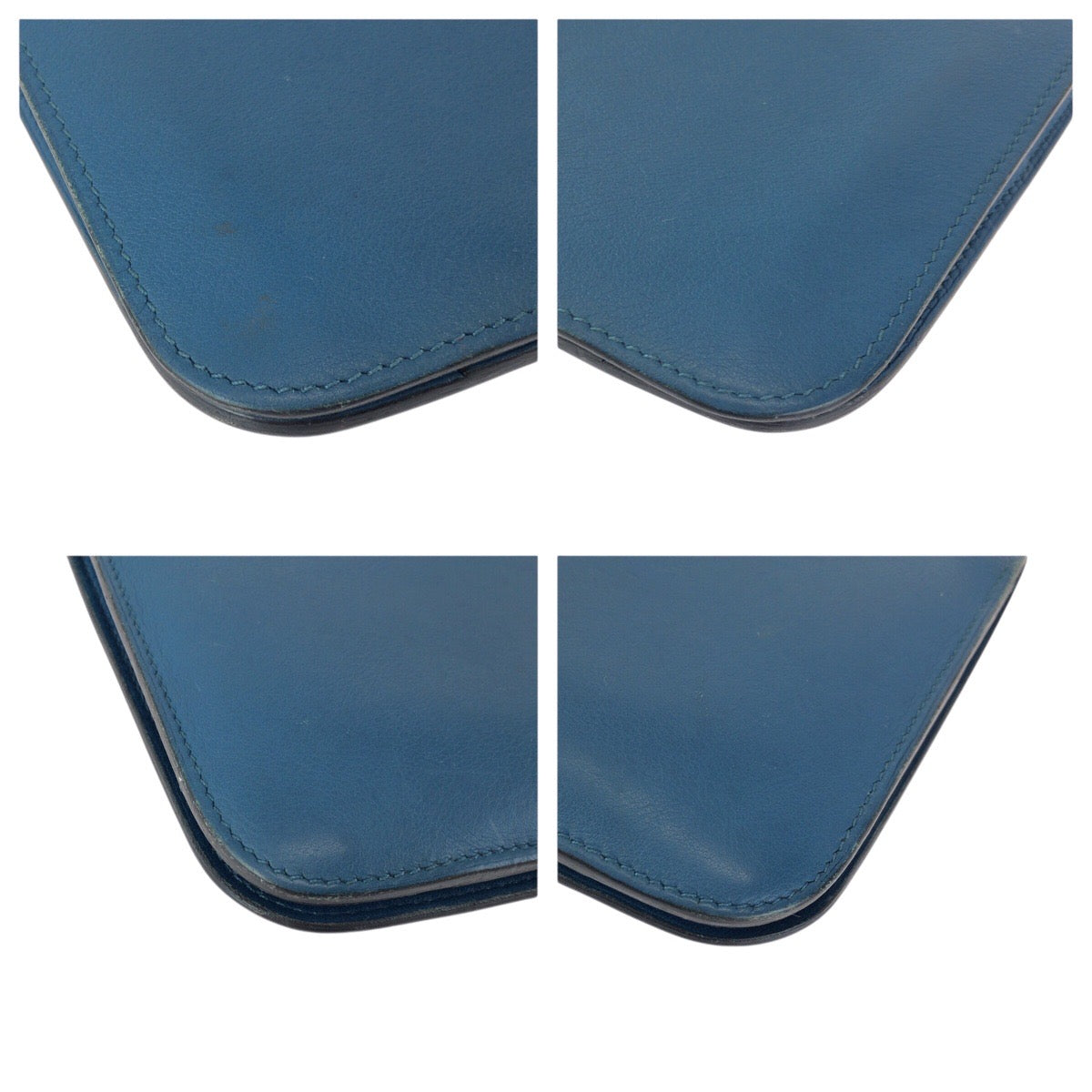 23745
HERMES エルメス ドゴン GM ブルージーン ブルー シルバー金具 トゴ 長財布 ロングウォレット T刻印 レディース AB35