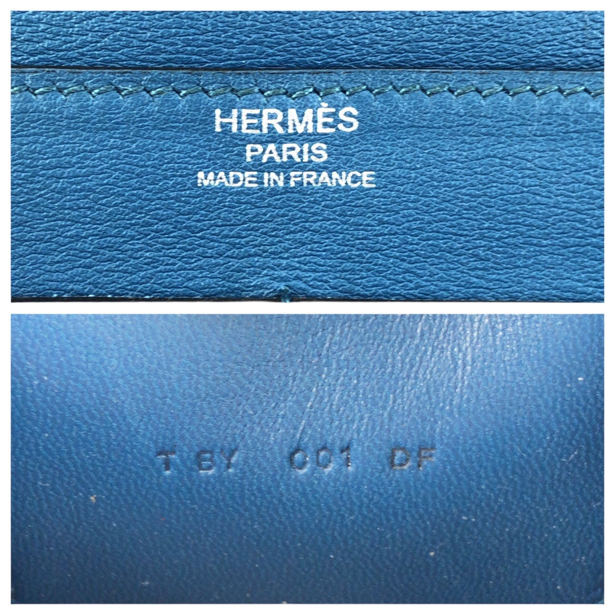 23745
HERMES エルメス ドゴン GM ブルージーン ブルー シルバー金具 トゴ 長財布 ロングウォレット T刻印 レディース AB35