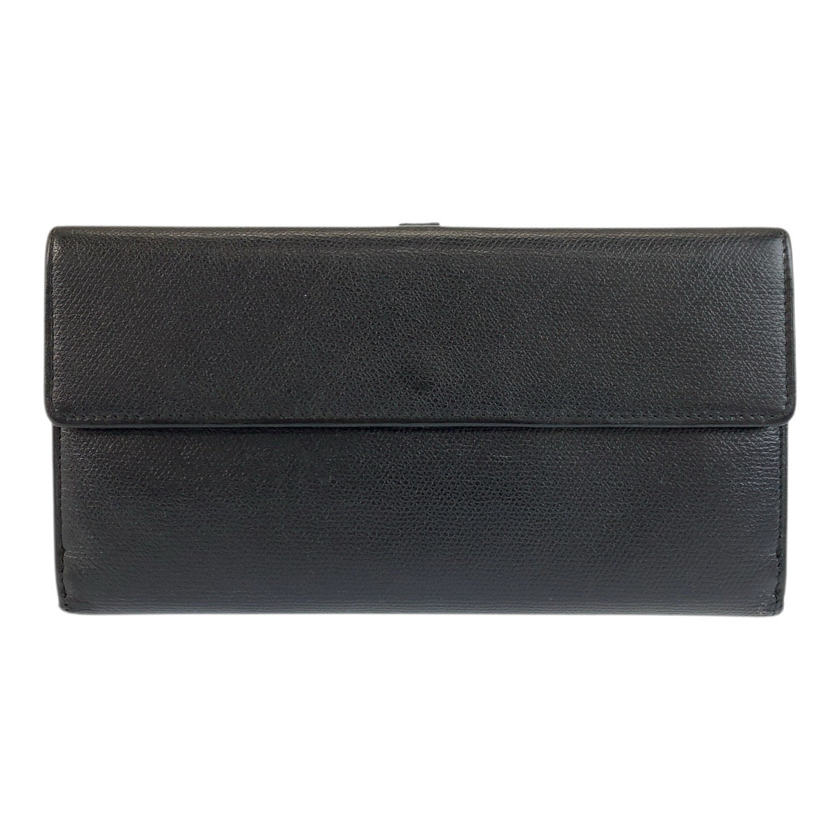 23747
CHANEL シャネル ココボタン ブラック 黒 ゴールド レザー 長財布 ロングウォレット レディース ABP42