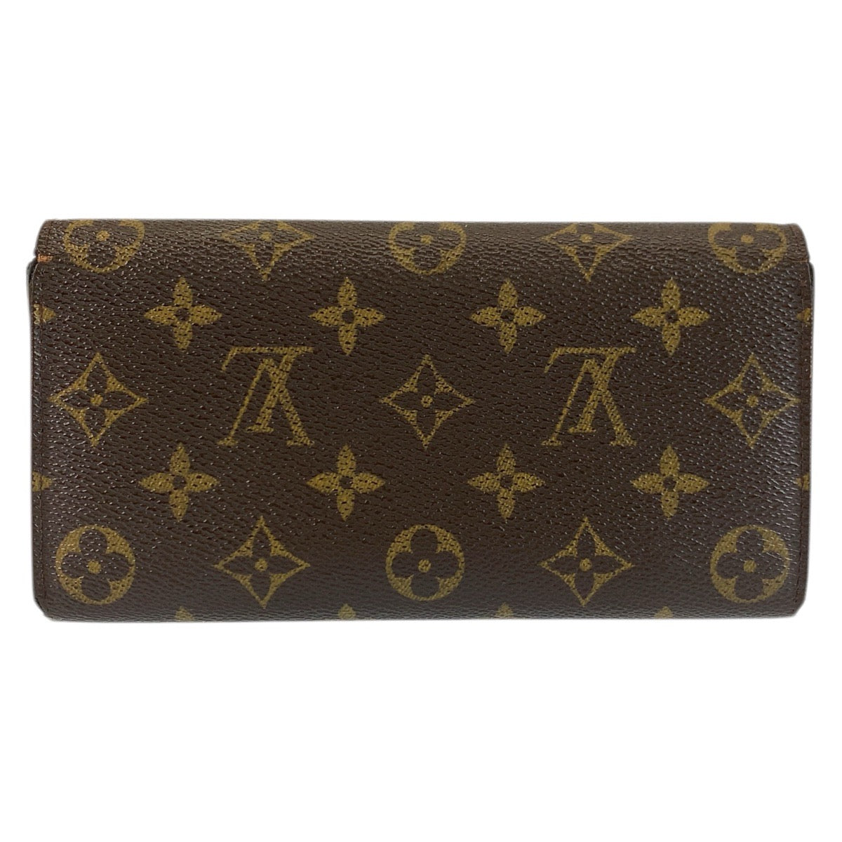 23752
LOUIS VUITTON ルイヴィトン モノグラム ポルトフォイユ サラ ブラウン ゴールド金具 PVC M61734 長財布 ロングウォレット レディース AB14