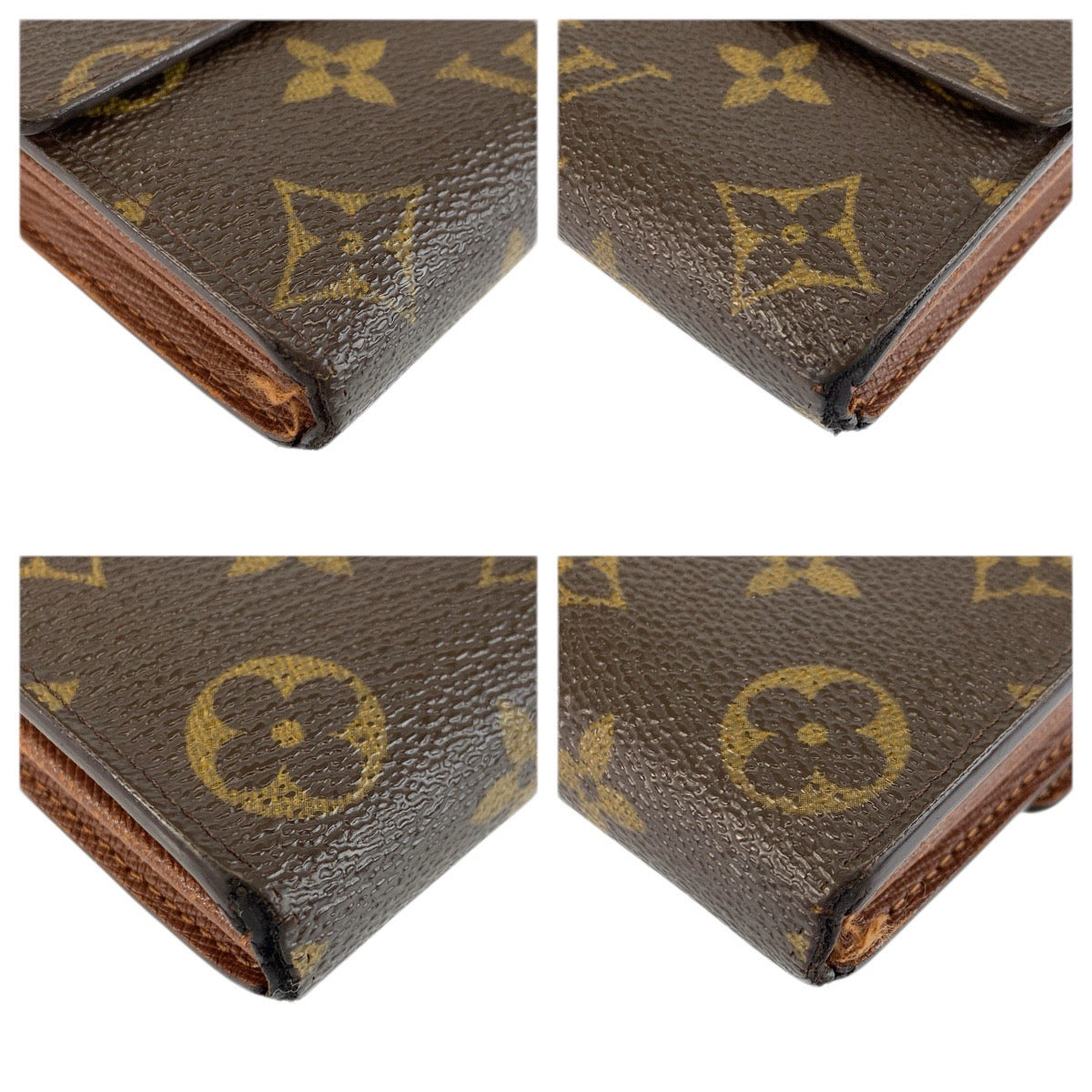23752
LOUIS VUITTON ルイヴィトン モノグラム ポルトフォイユ サラ ブラウン ゴールド金具 PVC M61734 長財布 ロングウォレット レディース AB14