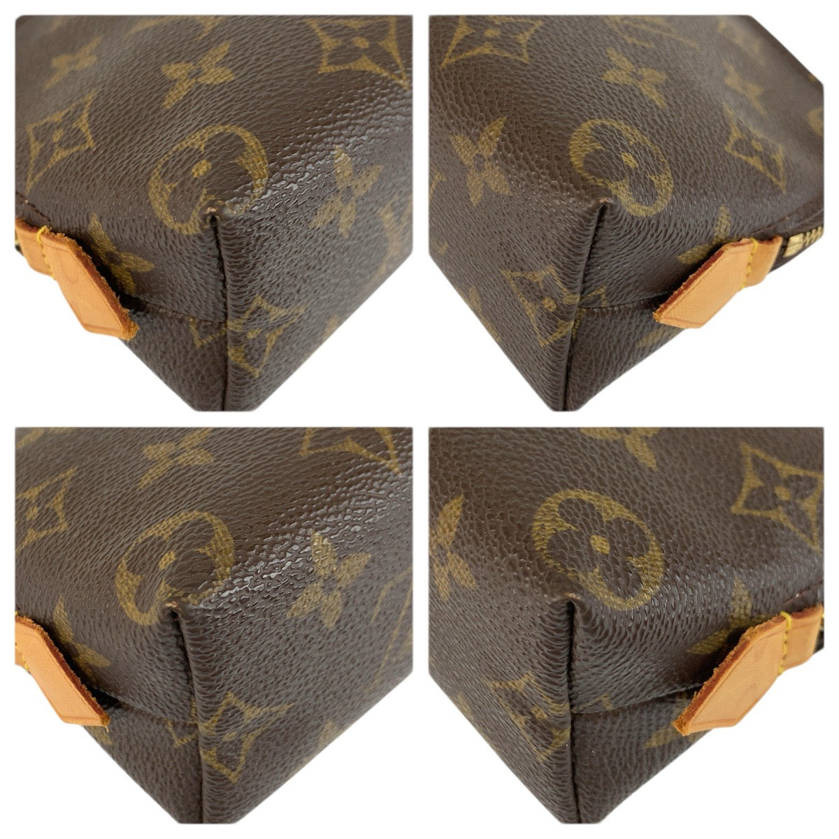 23753
LOUIS VUITTON ルイヴィトン モノグラム ポシェット コスメティック PM ブラウン ゴールド金具 PVC M47515 ポーチ 化粧ポーチ レディース AB21