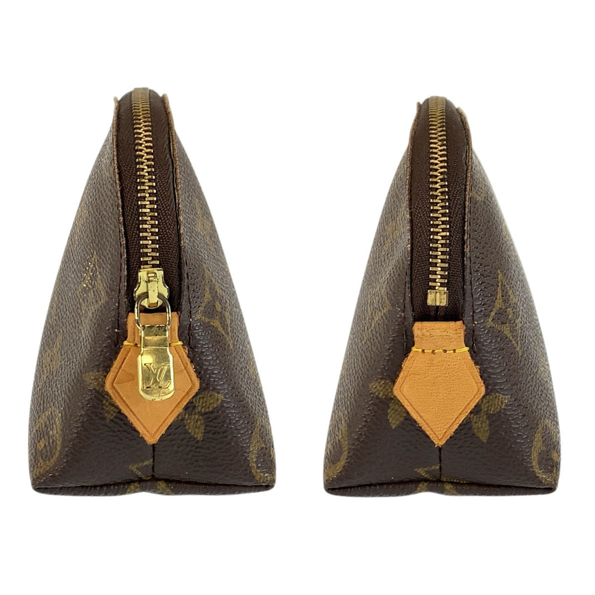 23753
LOUIS VUITTON ルイヴィトン モノグラム ポシェット コスメティック PM ブラウン ゴールド金具 PVC M47515 ポーチ 化粧ポーチ レディース AB21