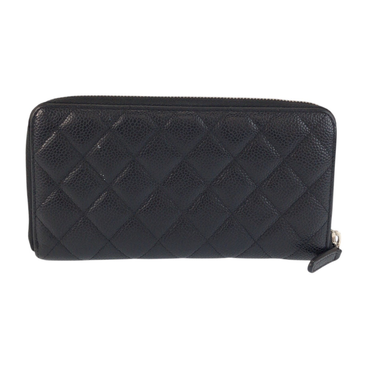23754
CHANEL シャネル ココマーク マトラッセ ブラック 黒 シルバー金具 レザー 長財布 ロングウォレット レディース ABP63