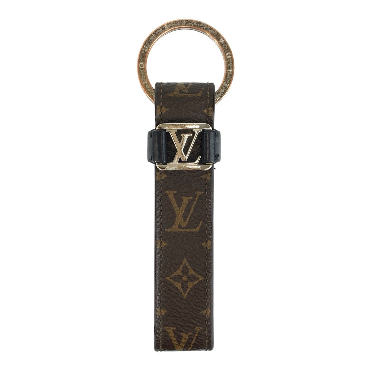23756
LOUIS VUITTON ルイヴィトン モノグラム キーホルダー LV ドラゴンヌ ブラウン ブラック シルバー金具 PVC / シルバー M62709 キーホルダー キーリング メンズ AB14