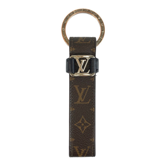 23756
LOUIS VUITTON ルイヴィトン モノグラム キーホルダー LV ドラゴンヌ ブラウン ブラック シルバー金具 PVC / シルバー M62709 キーホルダー キーリング メンズ AB14
