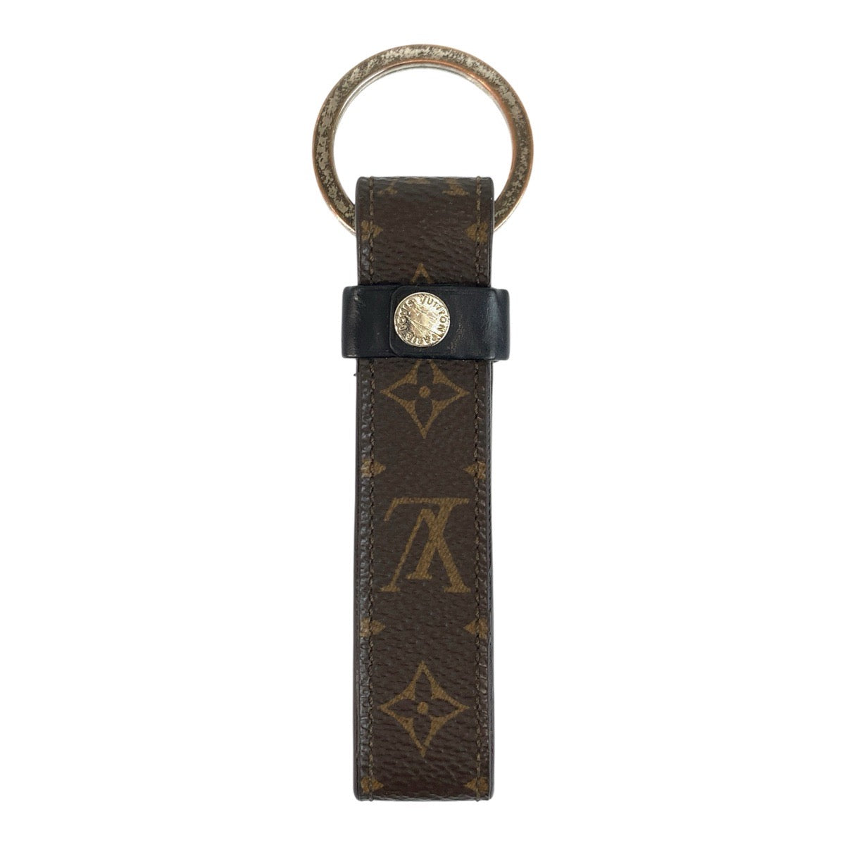 23756
LOUIS VUITTON ルイヴィトン モノグラム キーホルダー LV ドラゴンヌ ブラウン ブラック シルバー金具 PVC / シルバー M62709 キーホルダー キーリング メンズ AB14