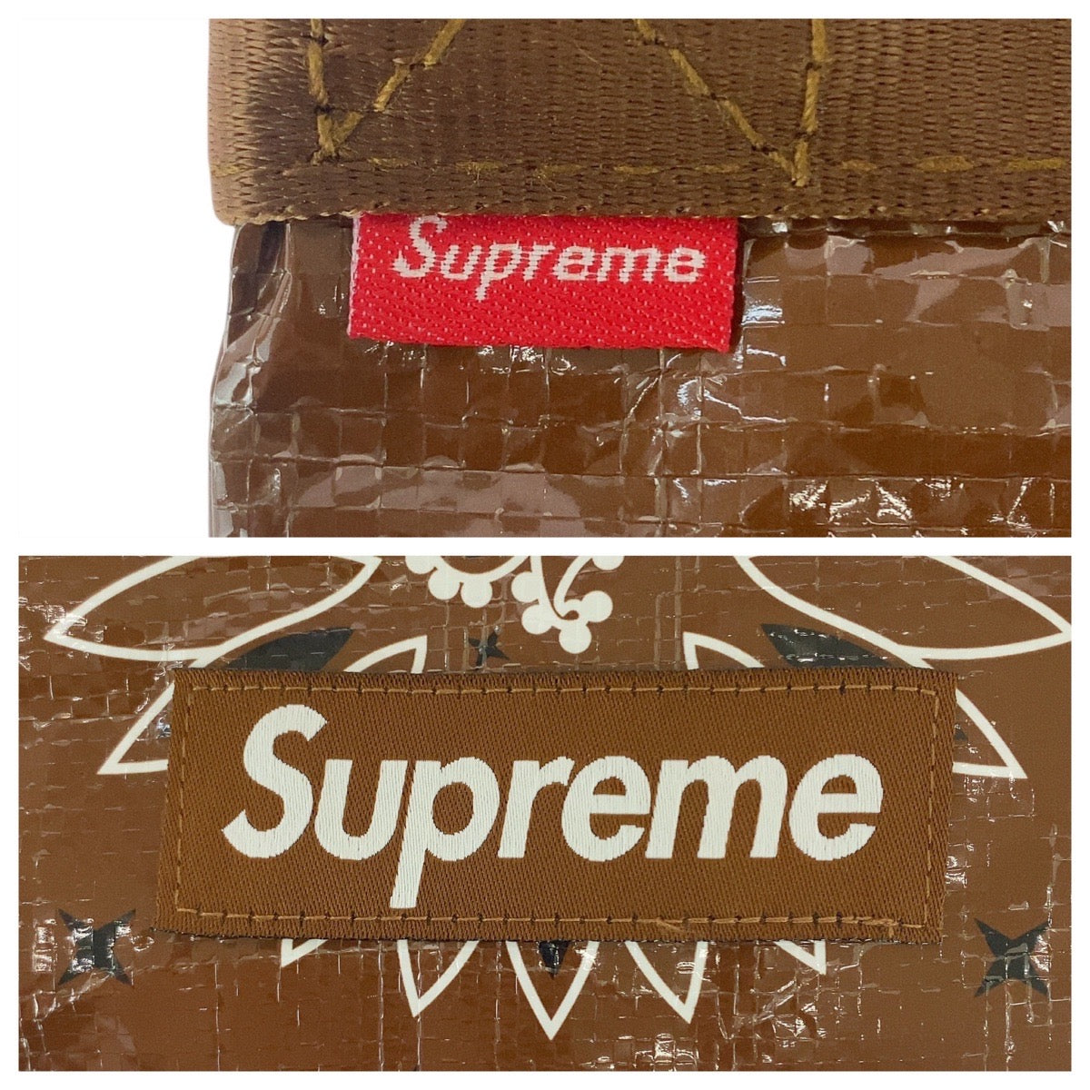 23780
Supreme シュプリーム bandana tarp side bag ブラウン ナイロン ショルダーバッグ ポシェット レディース A11