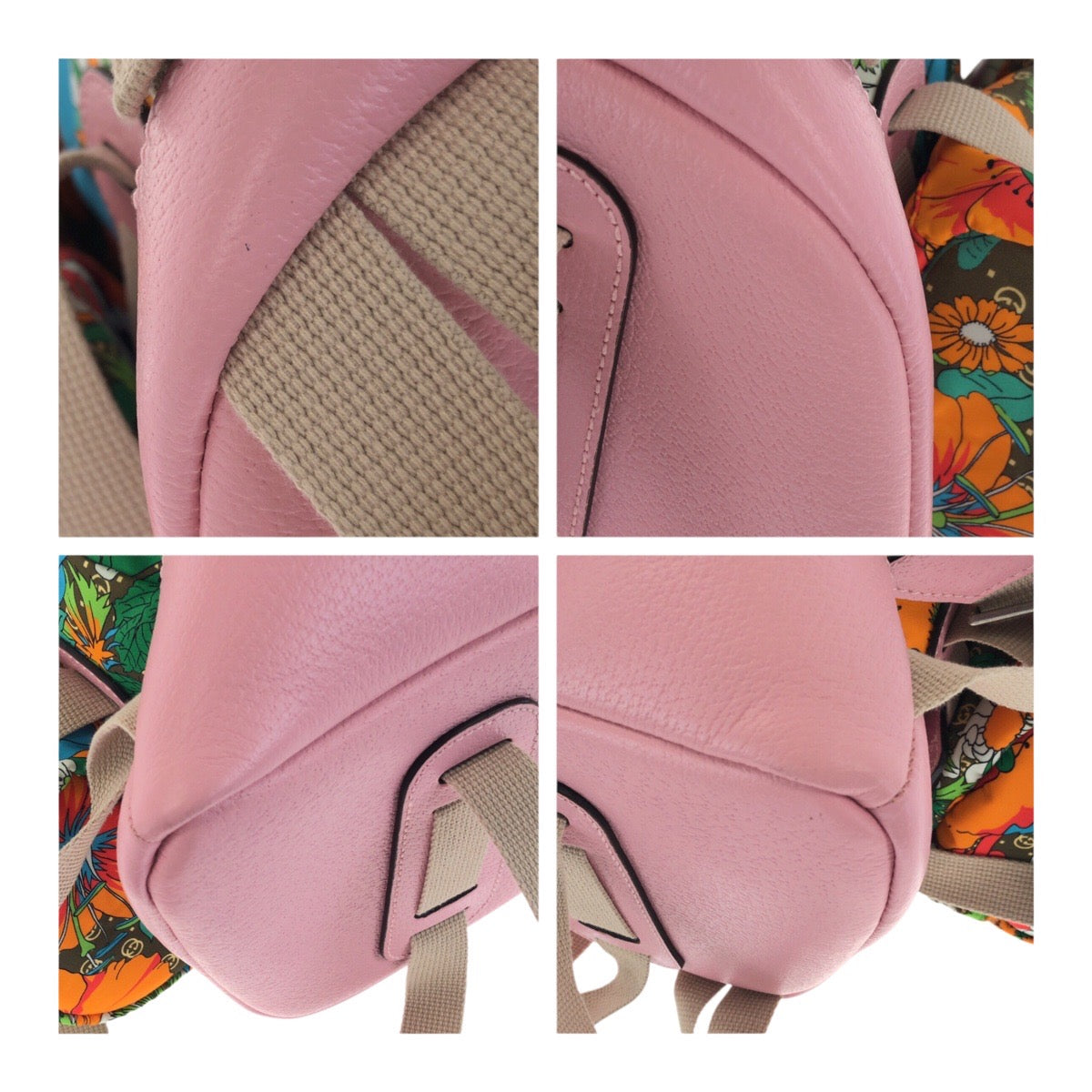 23782
GUCCI グッチ ノースフェイス フラワー マルチカラー ポリエステル / コットン / レザー 650294 リュックサック バックパック メンズ A145