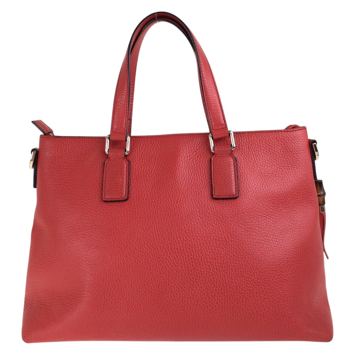 23795
GUCCI グッチ バンブー タッセル レッド ゴールド金具 レザー 365346 トートバッグ ショルダーバッグ 2way レディース ABP55
