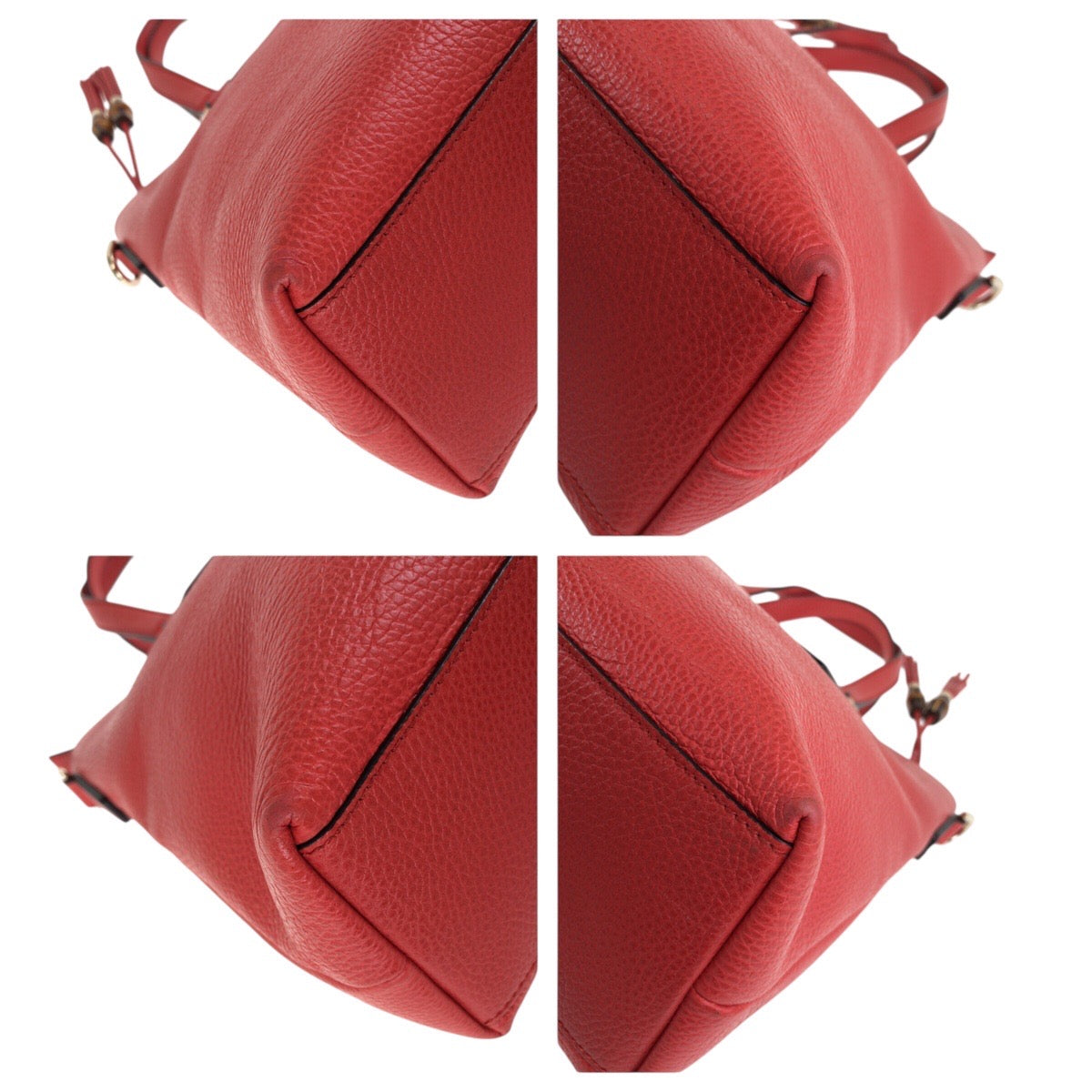 23795
GUCCI グッチ バンブー タッセル レッド ゴールド金具 レザー 365346 トートバッグ ショルダーバッグ 2way レディース ABP55