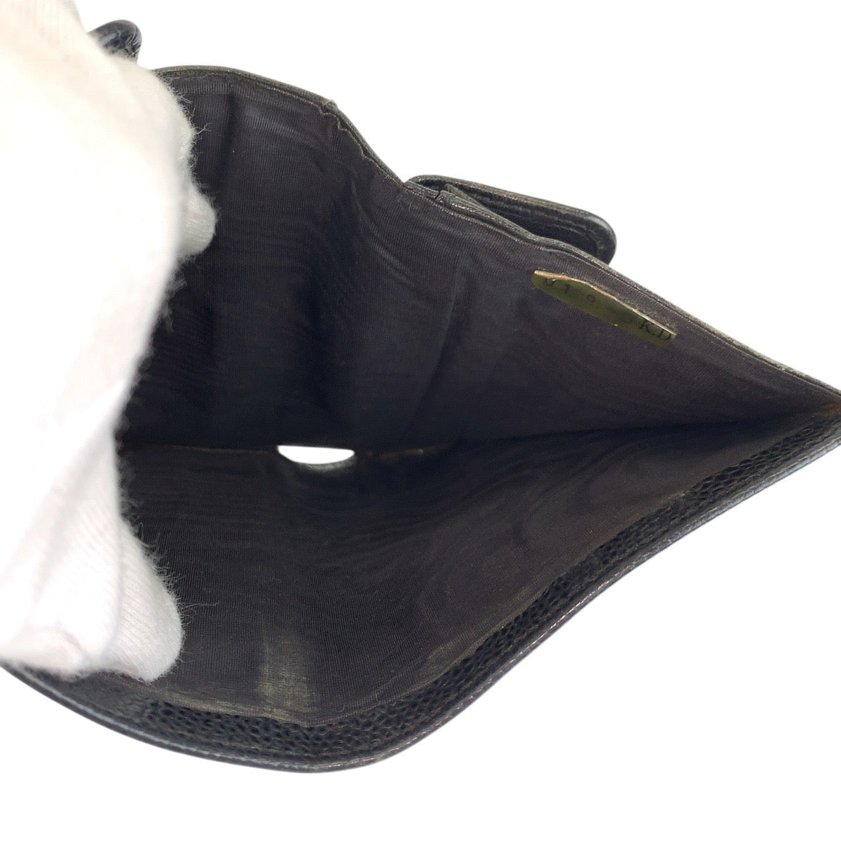 23814
CHANEL シャネル ココマーク ブラック 黒 レザー 折り財布 コンパクトウォレット レディース AB28