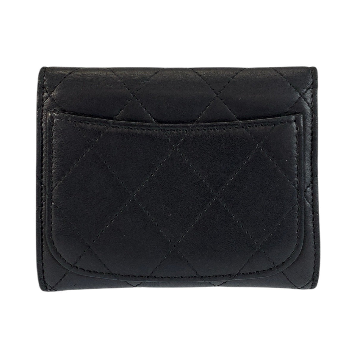 23816
CHANEL シャネル マトラッセ ブラック 黒 シルバー金具 レザー コインケース 小銭入れ レディース ABP42