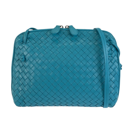 23820
BOTTEGAVENETA ボッテガヴェネタ イントレチャート ノディーニ ターコイズブルー レザー B00378532Y ショルダーバッグ ポシェット レディース ABP56