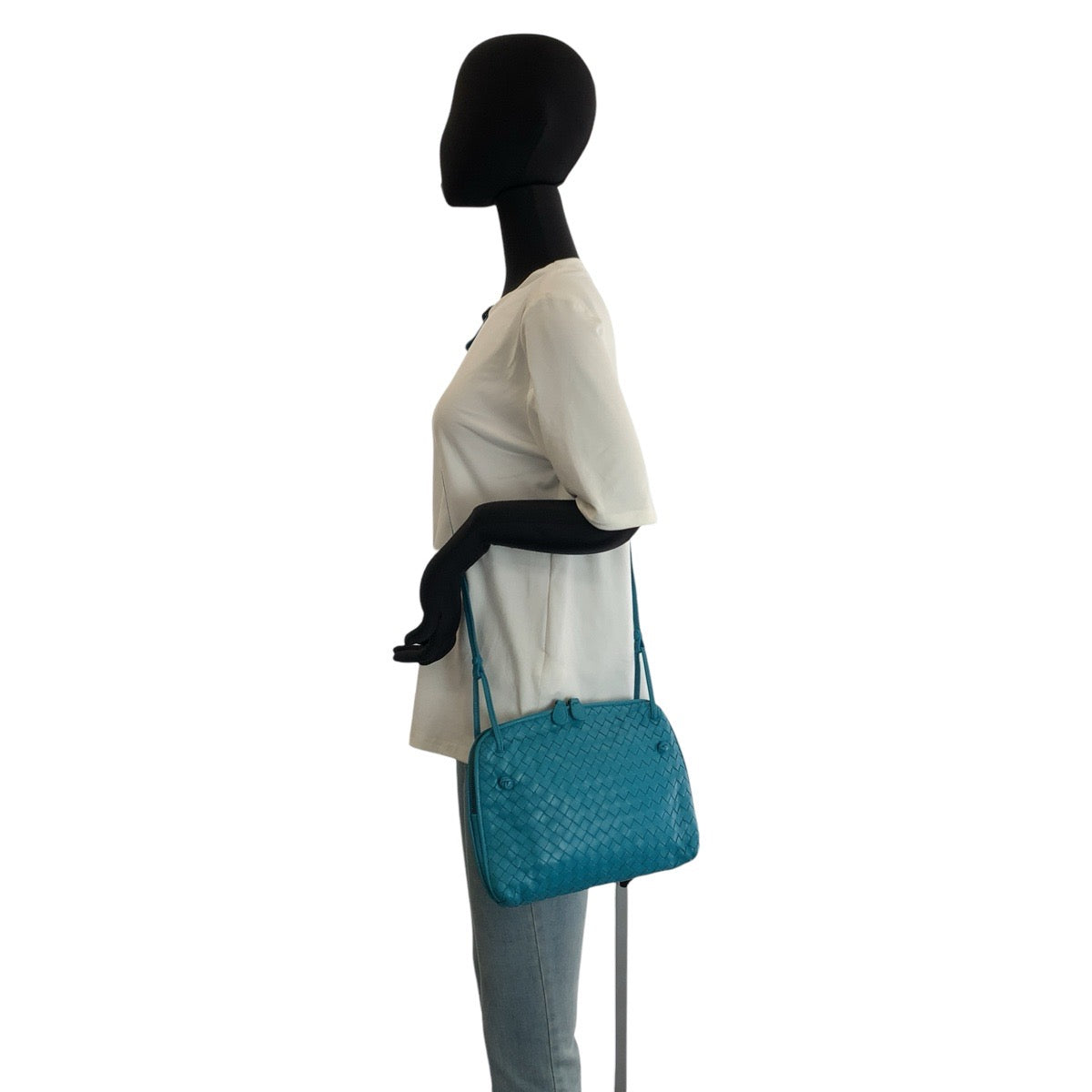 23820
BOTTEGAVENETA ボッテガヴェネタ イントレチャート ノディーニ ターコイズブルー レザー B00378532Y ショルダーバッグ ポシェット レディース ABP56