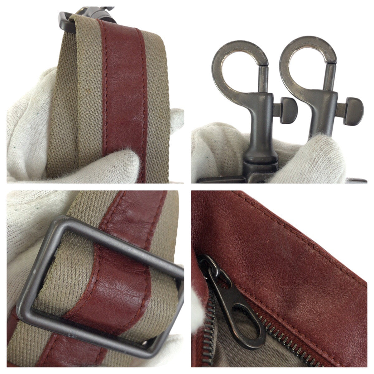 23823
BOTTEGAVENETA ボッテガヴェネタ イントレチャート ブラウン ボルドー レザー 276357 ショルダーバッグ メッセンジャーバッグ メンズ ABP56