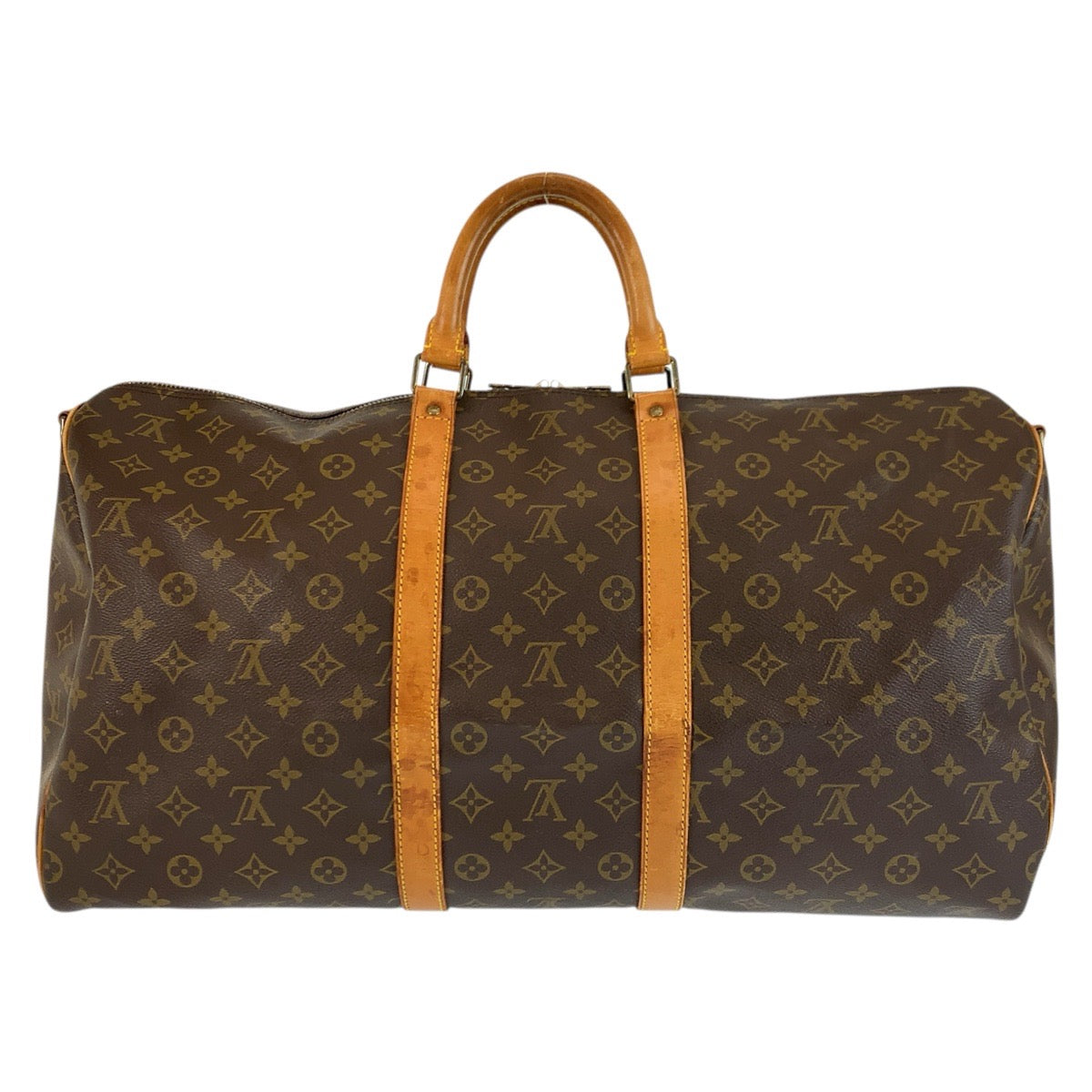 23824
LOUIS VUITTON ルイヴィトン モノグラム キーポル55 ブラウン ゴールド金具 PVC / レザー M41424 ボストンバッグ ハンドバッグ レディース B42