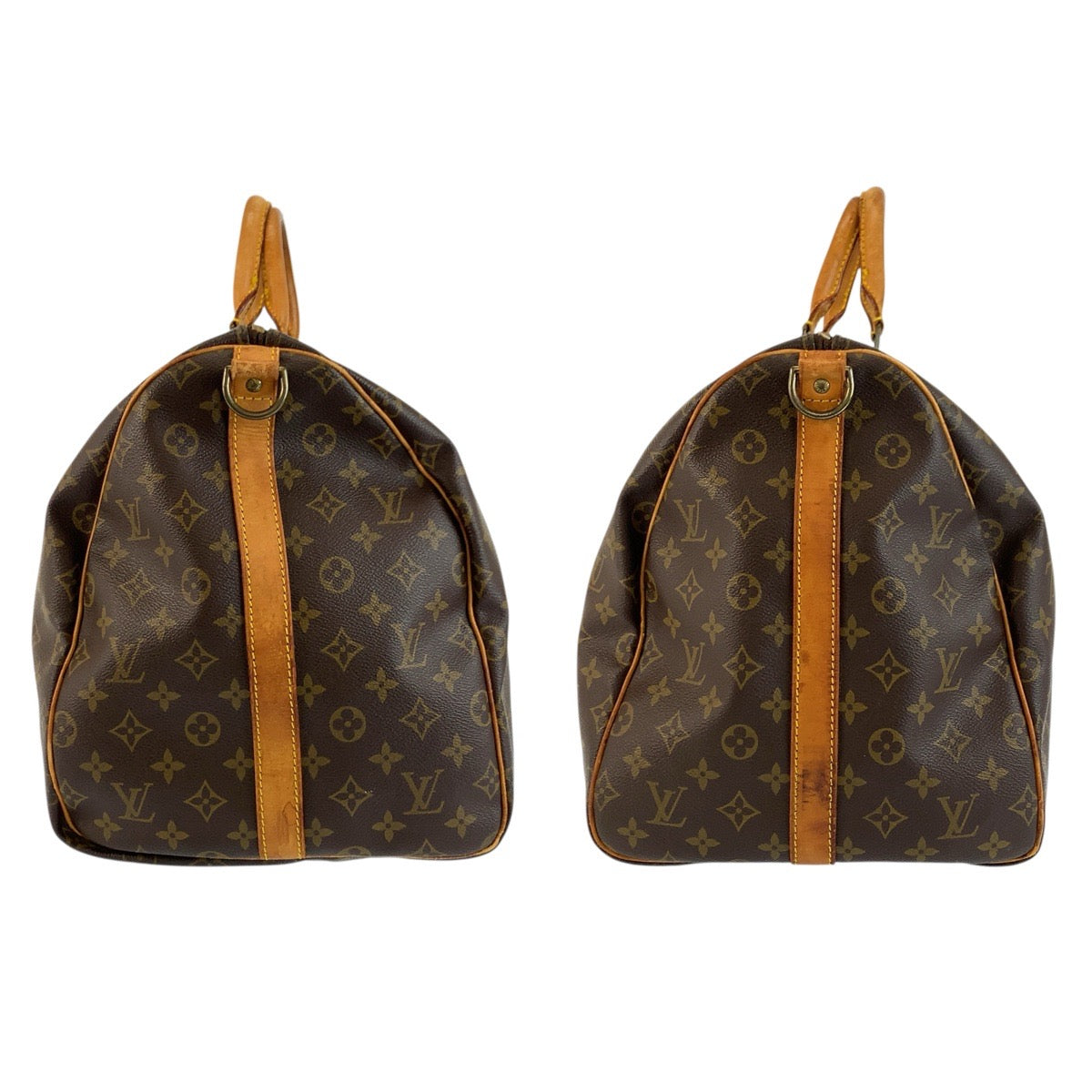23824
LOUIS VUITTON ルイヴィトン モノグラム キーポル55 ブラウン ゴールド金具 PVC / レザー M41424 ボストンバッグ ハンドバッグ レディース B42