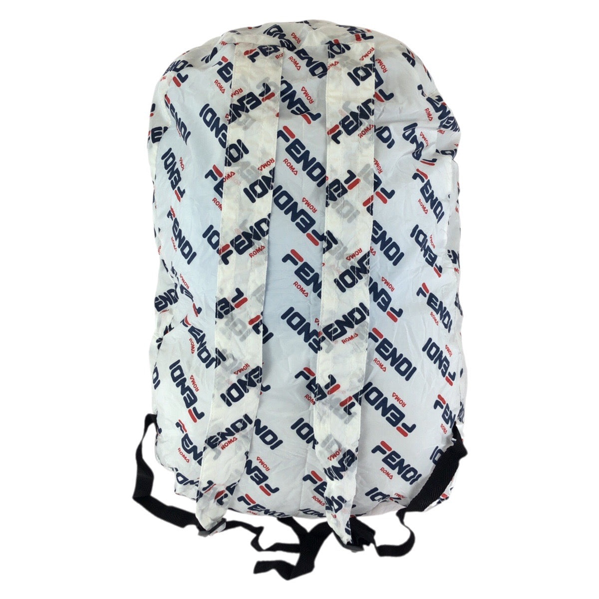 23826
FENDI フェンディ FENDI×FILA エコバッグ ホワイト ゴールド金具 レザー / ナイロン リュック・デイパック 男女兼用 レディース A21