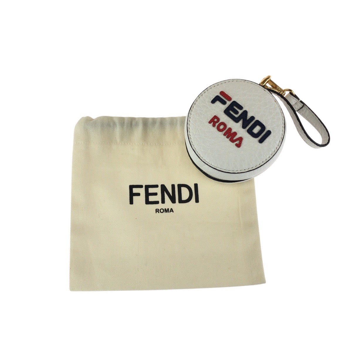 23826
FENDI フェンディ FENDI×FILA エコバッグ ホワイト ゴールド金具 レザー / ナイロン リュック・デイパック 男女兼用 レディース A21
