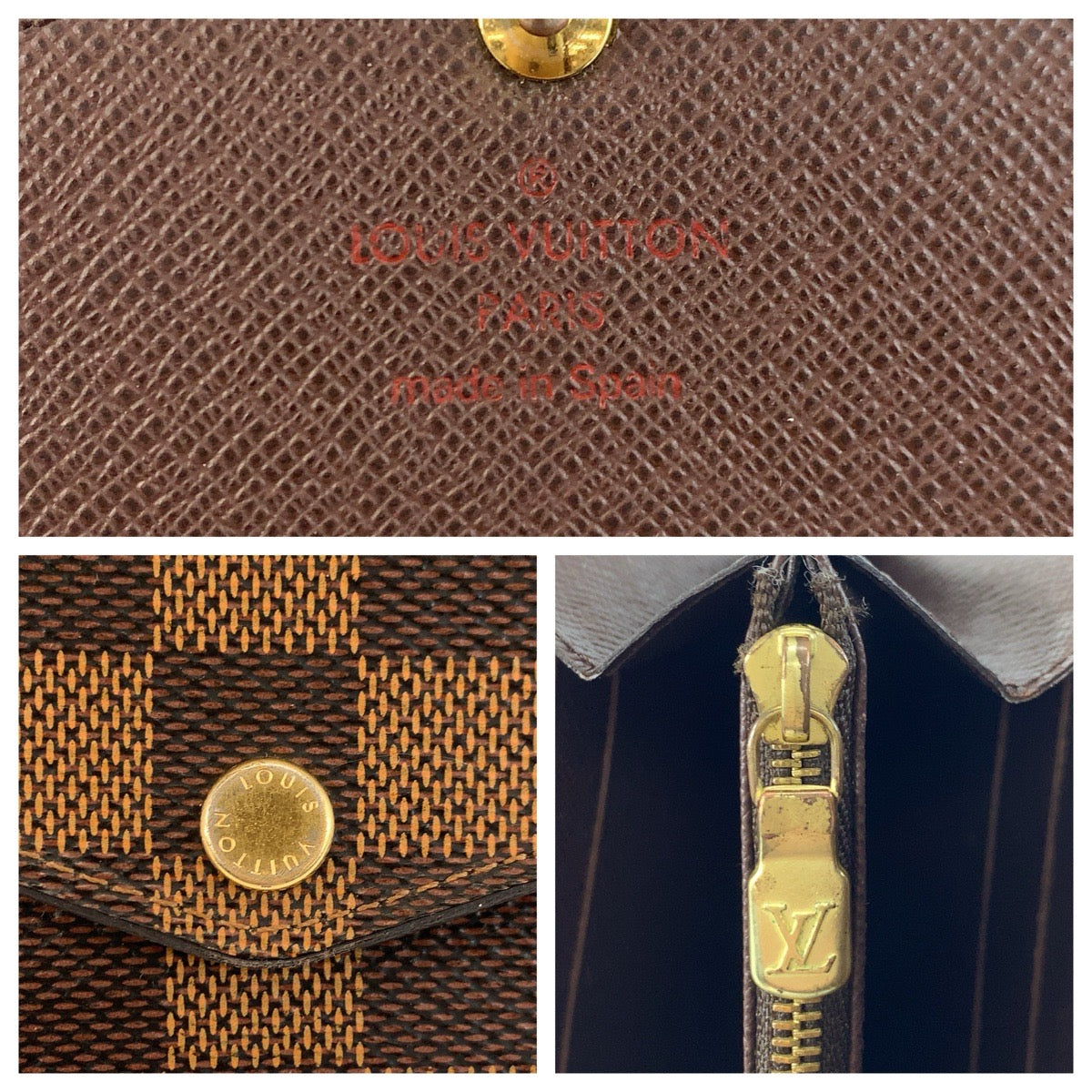 23828
LOUIS VUITTON ルイヴィトン ダミエ ポルトフォイユ サラ ブラウン ゴールド金具 PVC N63209 長財布 ロングウォレット レディース ABP28