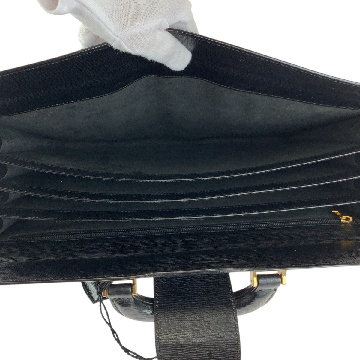 23832
LOEWE ロエベ アナグラム ブラック 黒 ゴールド金具 レザー ビジネスバッグ ブリーフケース メンズ ABP35